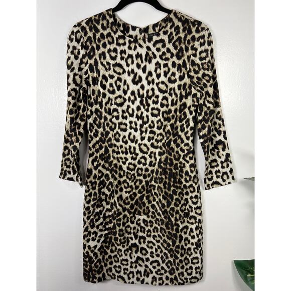 Rag & Bone 100% Silk Dress Leopard Animal Print Short Mini 2 / XS - Picture 2 of 10